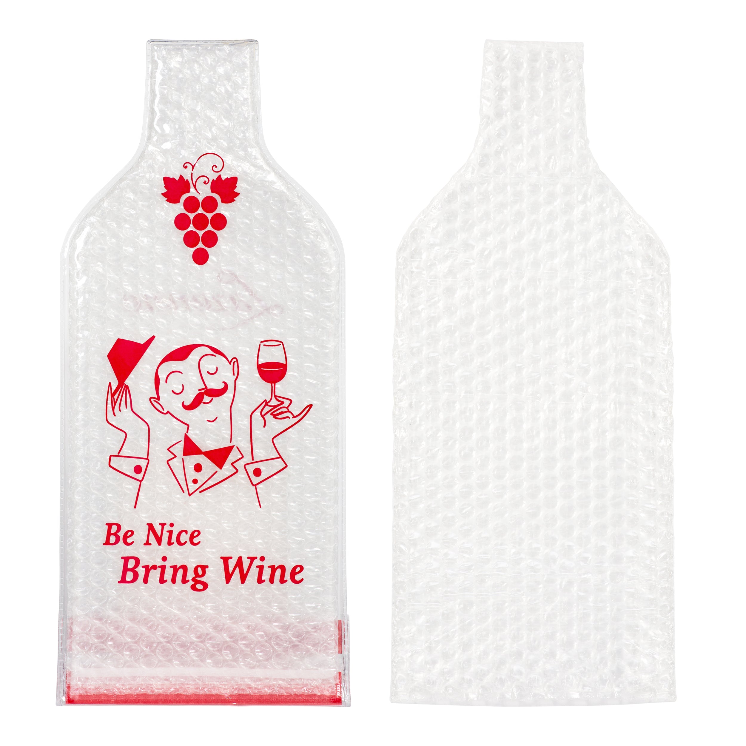 Lazenne Wine Cush for 1 bottle - Set of 6pcs - Reusable Wine Bag Sleeve Triple Protection